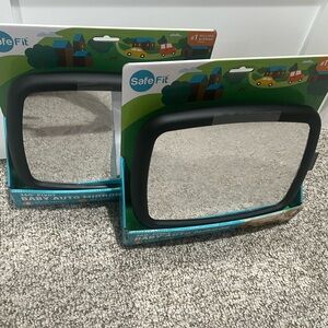 SafeFit 360° Pivot Baby Auto Mirror Set of 2 Crash Tested New